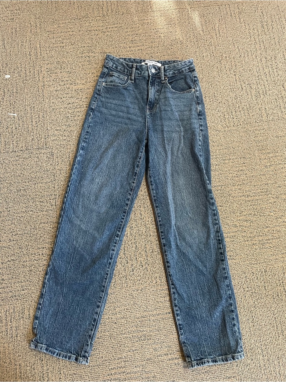 Celebrity Pink Straight Leg Women's Jeans - Blue Wash